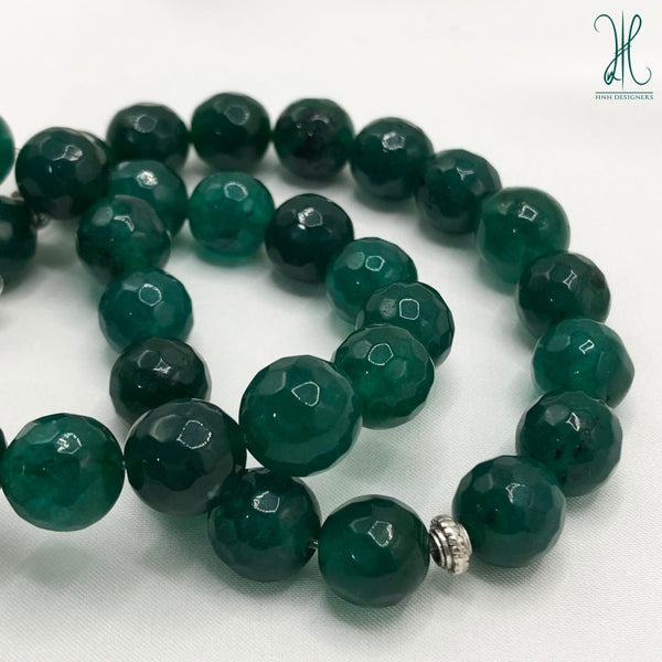 GREEN QUARTZ - 10 MM - 33BEADS