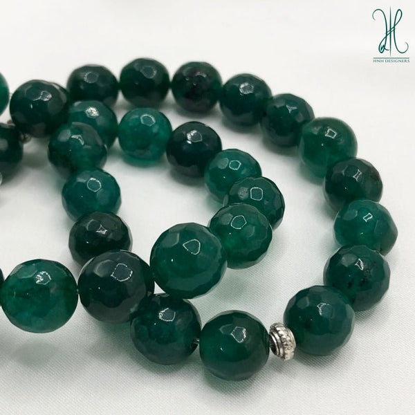GREEN QUARTZ - 8 MM - 100 BEADS