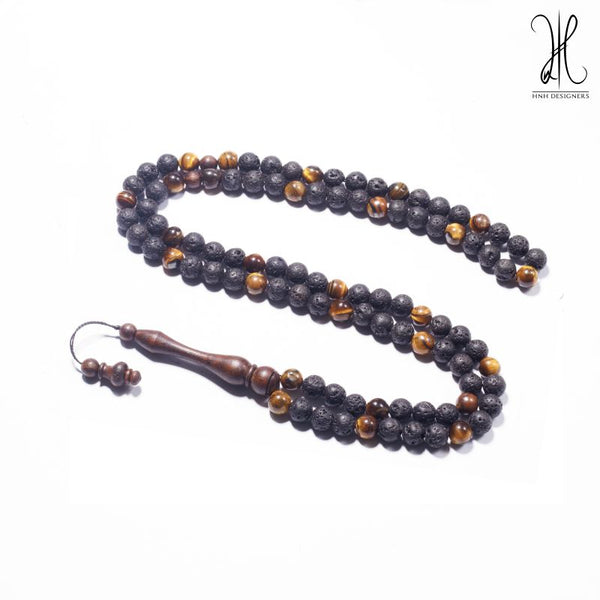 The InterMix Black lava and Tiger Eye