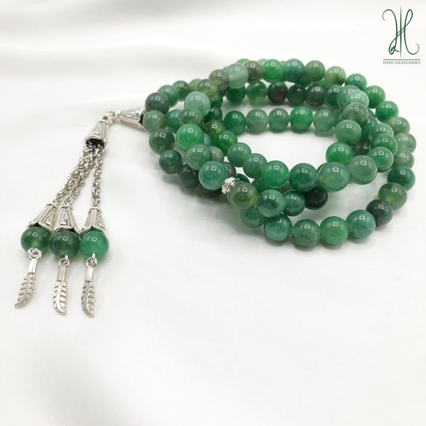 GREEN JADE - 8MM - 100 BEADS