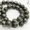 PYRITE - 33 BEADS - 9 MM