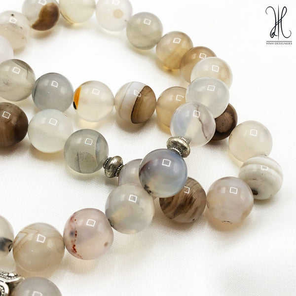 The Shajri Aqeeq 33 - BEADS - 8MM