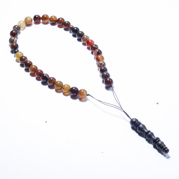 The Companion Tasbih Bracelet: SULEMANI AQEEQ- 33BEADS,10MM