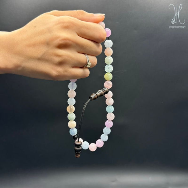 The Traveller Misbaha Bracelet: Dreamy Lavender - 33 Beads, 10mm