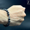 FLEXIBLE BRACELET BLACK LAVA -10 MM - 8 MM