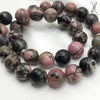 RHODONITE - 33 BEADS - 10 MM