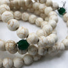 WHITE FEROZA - 100 BEADS - 8 MM