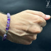 FLEXIBLE BTRACELET AMETHYST 8MM - 10MM