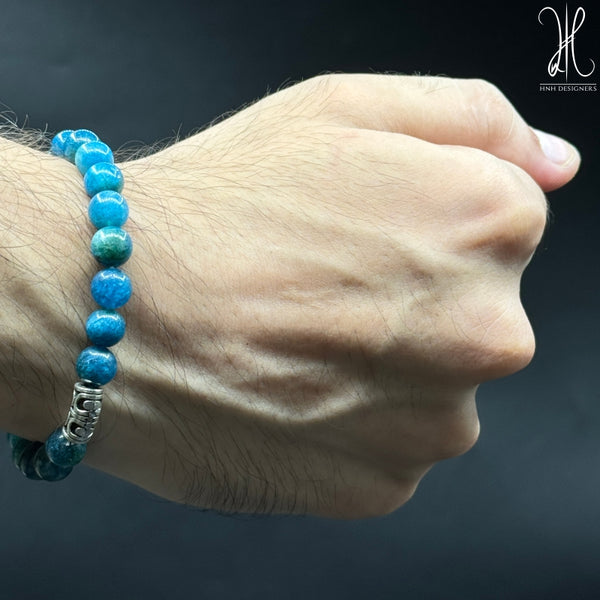 FLEXIBLE APATITE BRACELET - 10 MM -8 MM