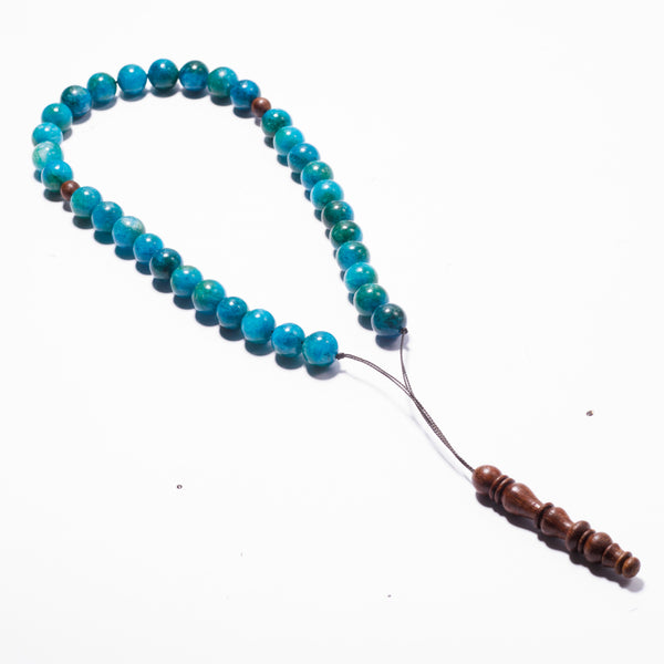 The Companion Tasbih Bracelet: APATITE- 33BEADS,10MM