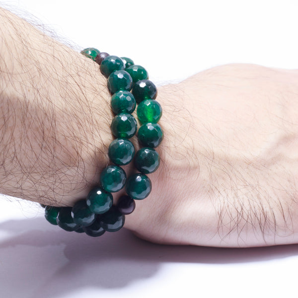 The Companion Tasbih Bracelet:GREEN QUARTZ- 33BEADS,10MM