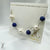 Blue Lapiz Pearls Bracelet.