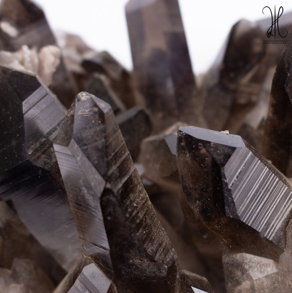 Intermix Smokey Quartz And Crystal Quartz 8mm