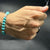 FLEXIBLE BLUE FEROZA BRACELET 8 MM - 10 MM