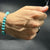 FLEXIBLE BLUE FEROZA BRACELET 8 MM - 10 MM