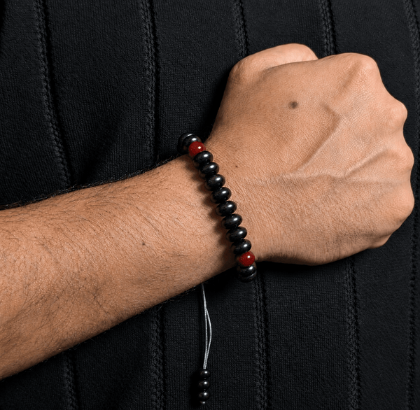 The Indonesian Teak Wood & Yemeni Aqeeq Tasbih Bracelet