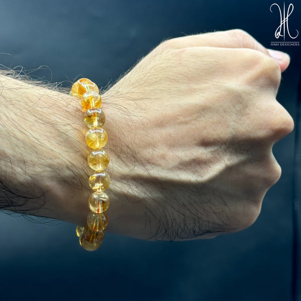 FLEXIBLE CITRINE BRACELET - 10 MM