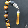 The Tiger Eye Lava 10 MM 33 Beads.