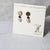Gold Plated Ruby & Pearls Earrings