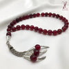 THE CHERRY RED QUARTZ - 33 BEADS-10 MM