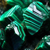 Golden Rutilated Quartz & Malachite Flexible Bracelet 8MM