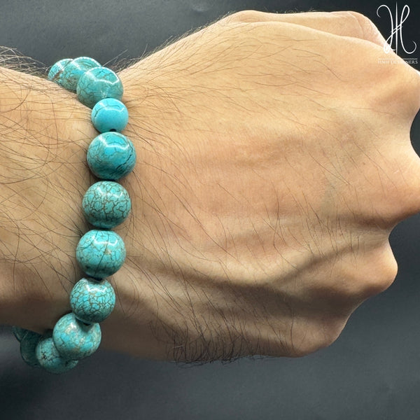 FLEXIBLE TURQUOISE BRACELET - FEROZA 10MM