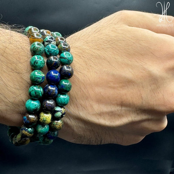 FLEXIBLE AZURITE BRACELET : 10MM