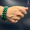 FLEXIBLE MALACHITE BRACELET 10MM