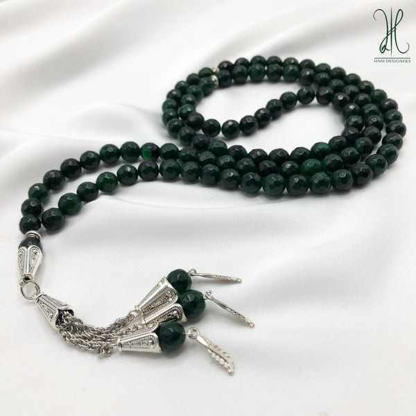 GREEN QUARTZ - 8 MM - 100 BEADS