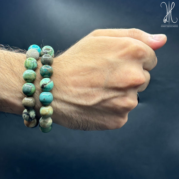FEXIBLE CHRYOCOLLA BRACELET 12MM