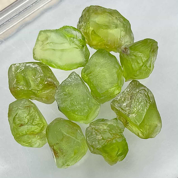 Natural A Grade Peridot Gem Rough Bracelet 9MM (SINGLE BRACELET)