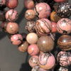 FLEXIBLE BRACELET RHODONITE 10MM