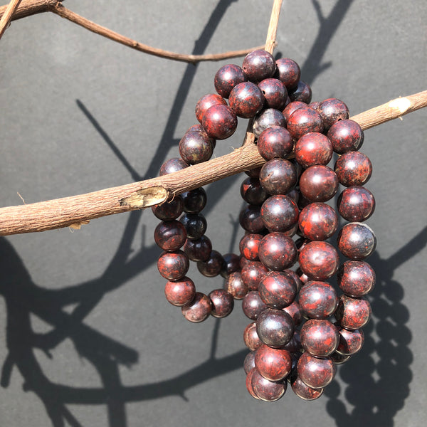 FLEXIBLE RED JASPER BRACELET 10MM