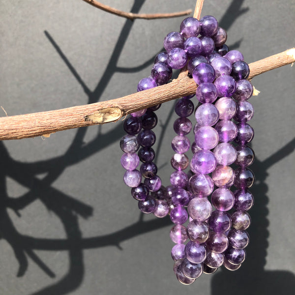 FLEXIBLE BTRACELET AMETHYST 10MM
