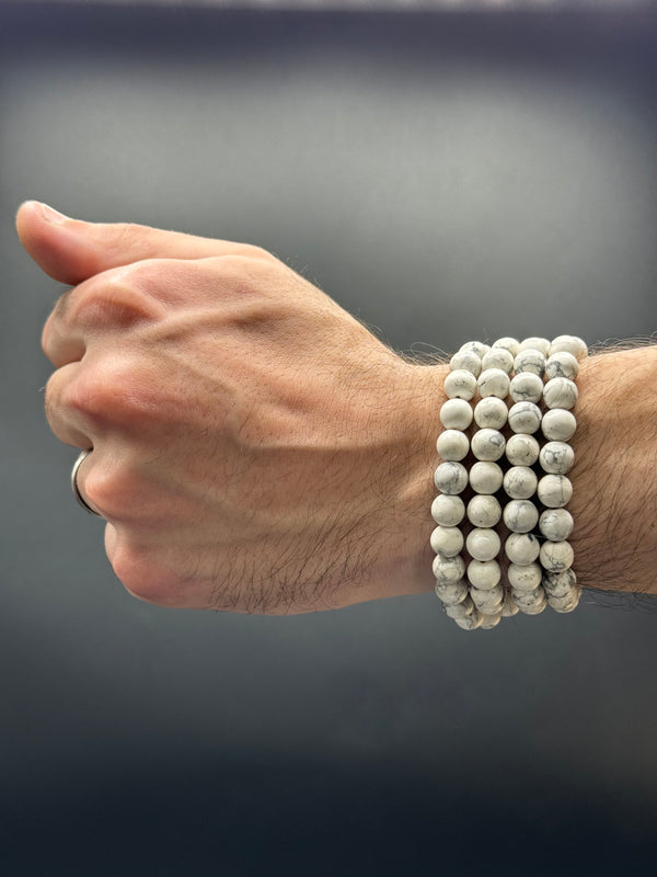 The Companion Tasbih Bracelet: HOWLITE- 100BEADS,8MM