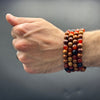 The Companion Tasbih Bracelet: OUD , LAVA ,RED AQEEQ - 100 BEADS - 8MM