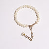 Pearls Bracelet With Gold Platted Chain 8MM