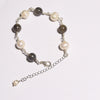 Adjustable Pearls And Labradorite Bracelet . 10MM