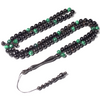 The InterMix Malachite With Black Obsidian 100 Beads 8MM