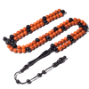 The Marjan (Red Coral ) Intermix Ebony Wood 100 Beads 6MM