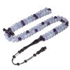 The InterMix AquaMarine With Amethyst 100 Beads 8MM
