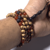 The Companion Tasbih Bracelet: KOKKA , LAVA ,RED AQEEQ - 100 BEADS - 8MM