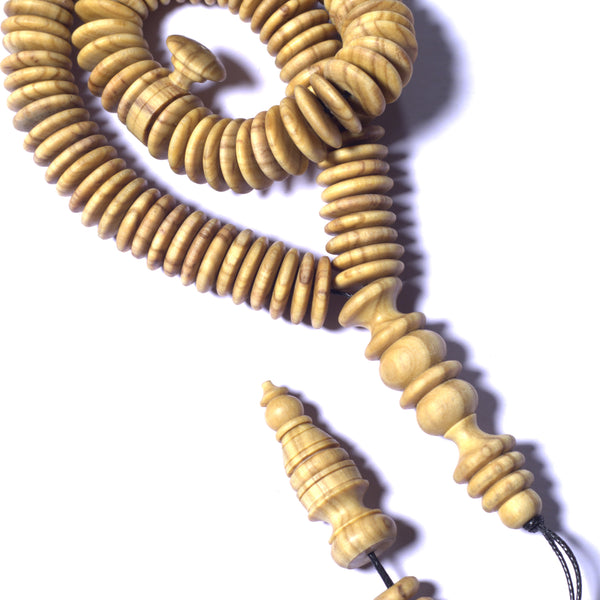 The Teak Wood Special Flat Disc 100 Beads 10MM.