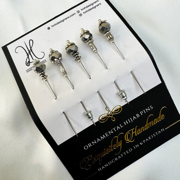 SILVER HIJAB PINS PACK