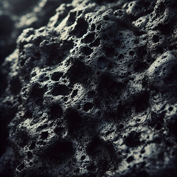 BLACK LAVA - 100 BEADS-8MM