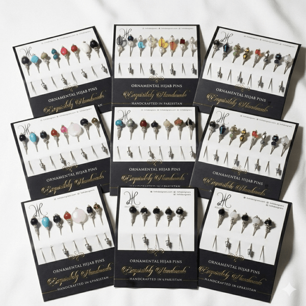 Designer Hijab Pins * COMBO 8*