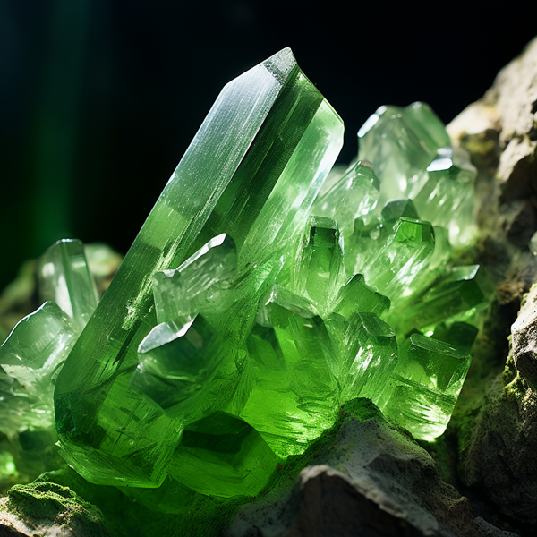 FLEXIBLE BRACELET GREEN QUARTZ 8MM