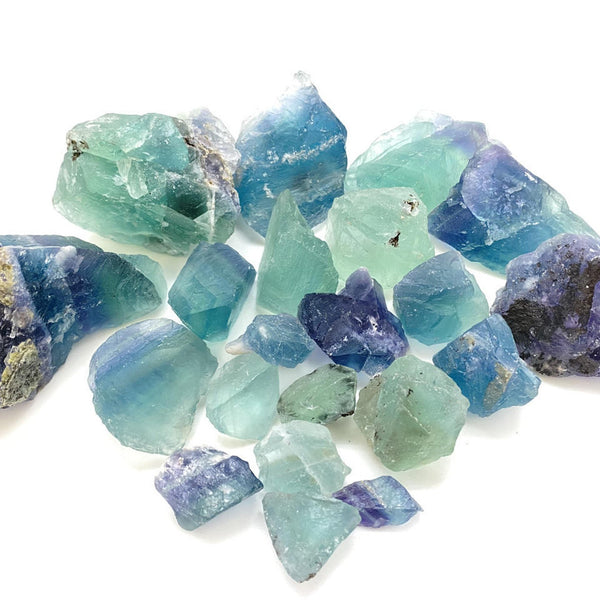 GREEN FLOURITE - 33 BEADS - 10 MM