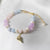 Aquamarine, Pink Quartz, Lavender Stone, Fresh Water Pearls Bracelet.