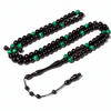 Black Aqeeq intermix with Malachite Tasbih Misbaha
